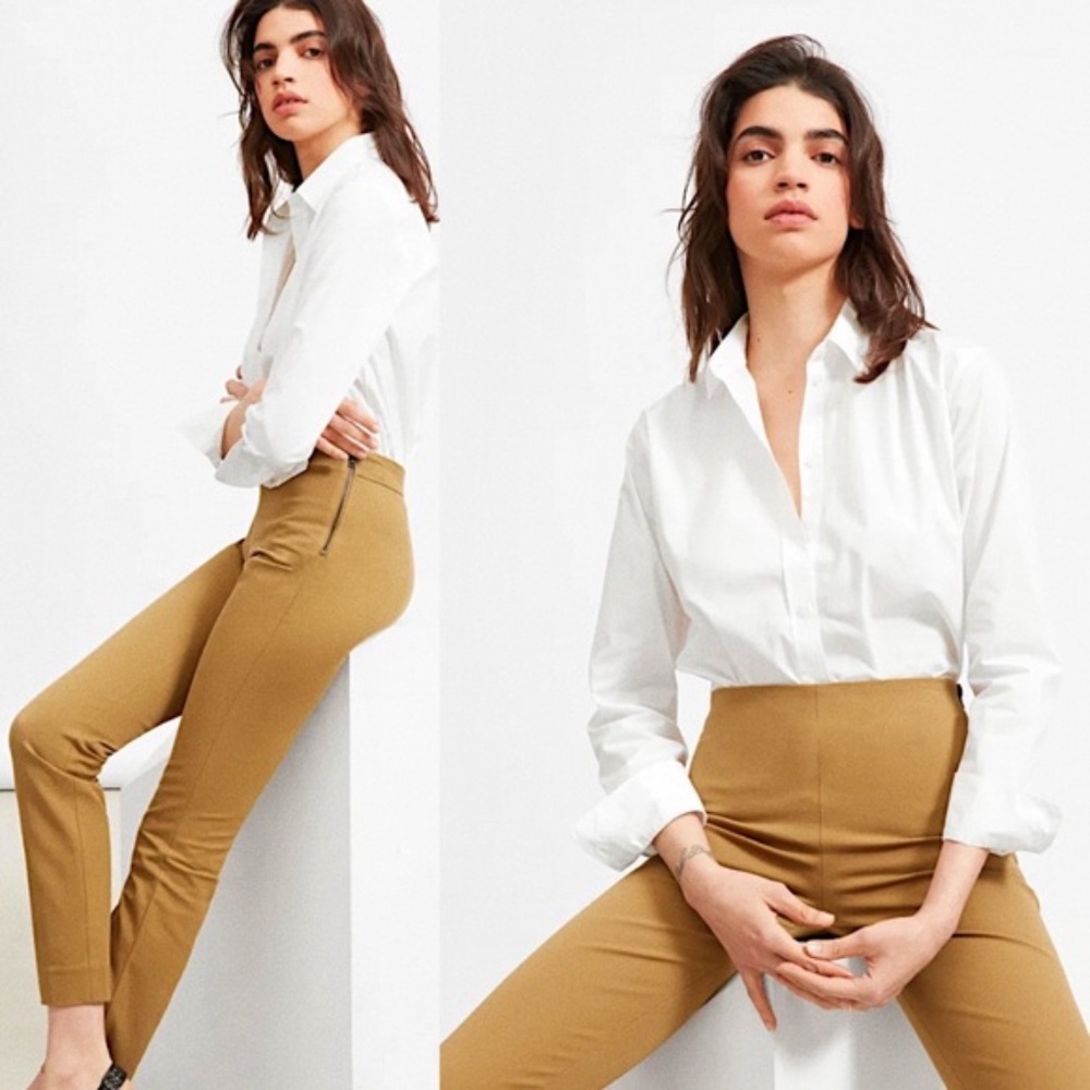 EVERLANE | Side Zip Cotton Stretch Pants US 6